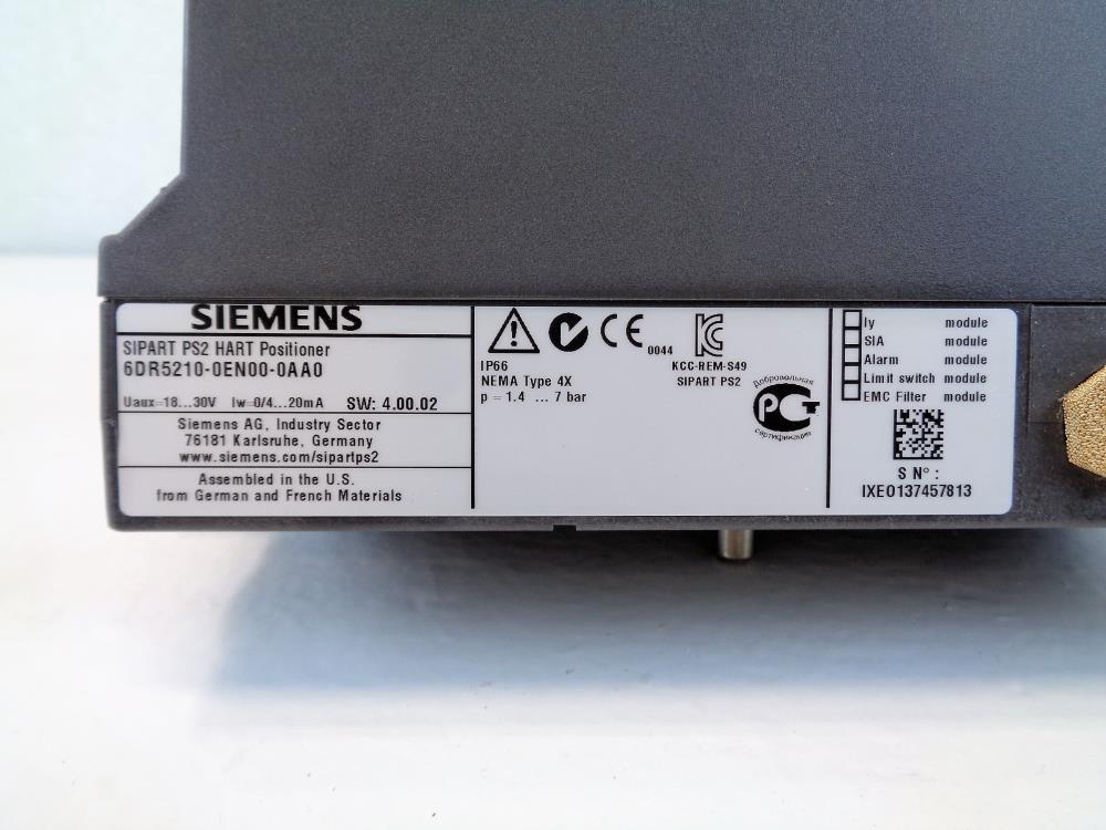 Siemens SIPART PS2 HART Positioner 6DR5210-0EN00-0AA0